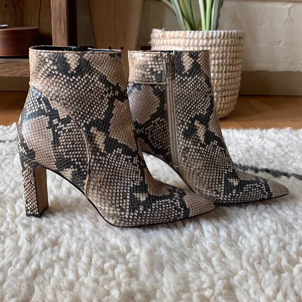 Steve Madden Snake Skin Booties